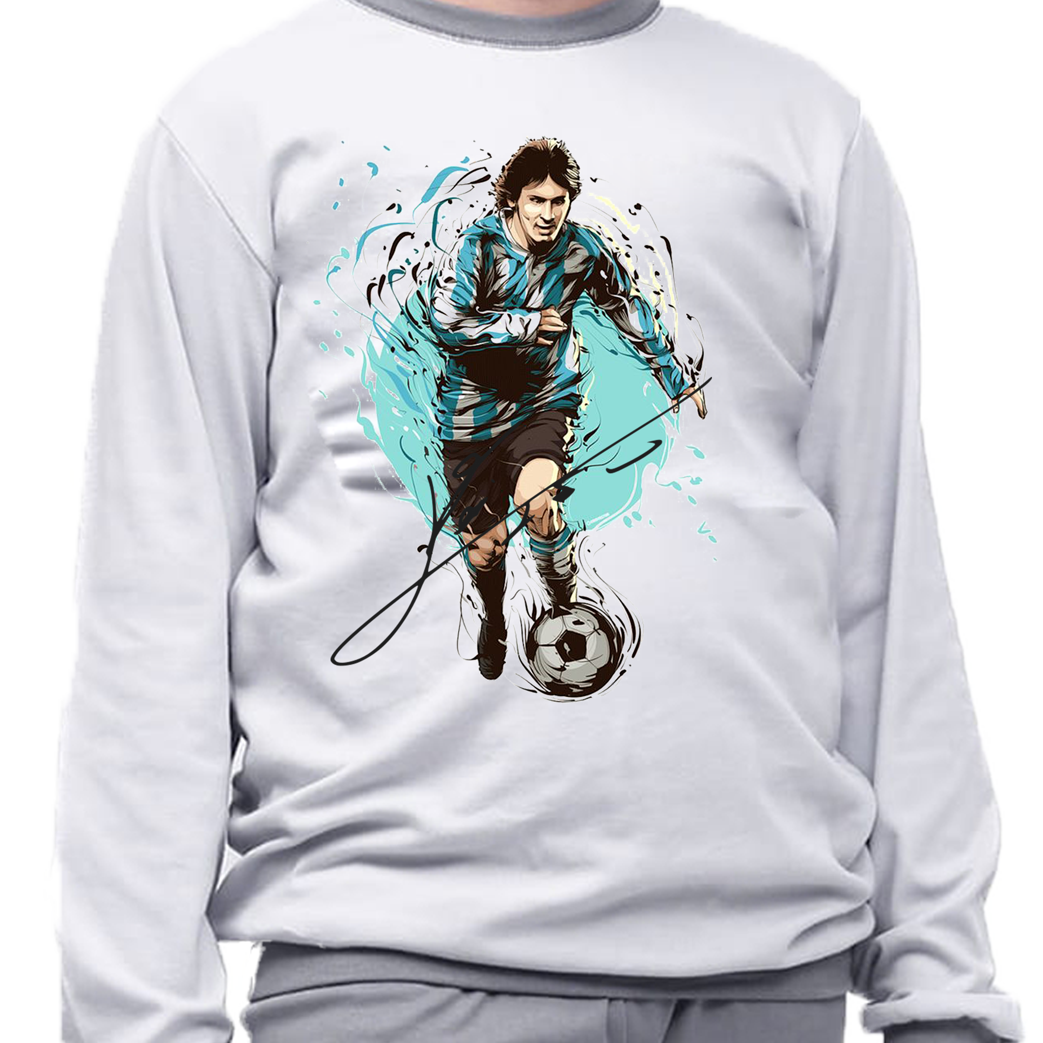 Piżama dziecięca Messi z autografem