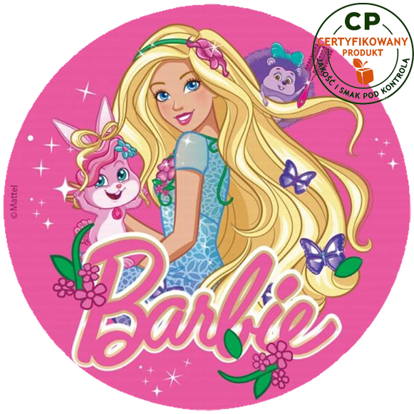 Opłatek na tort Barbie