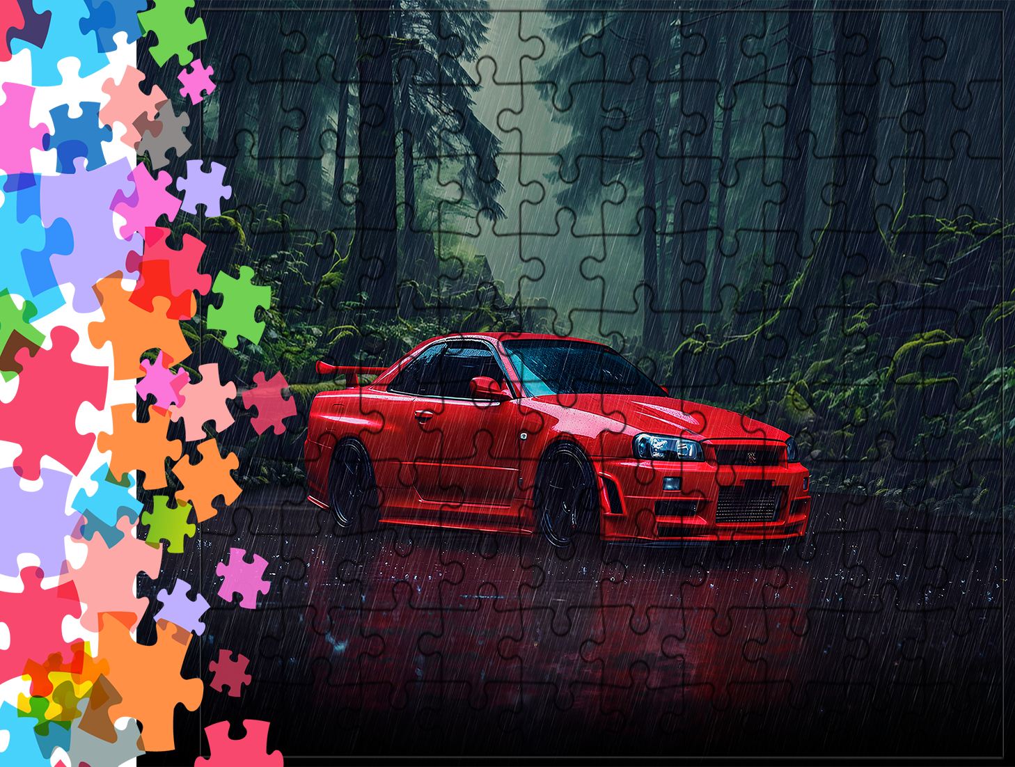 Puzzle tradycyjne Samochody