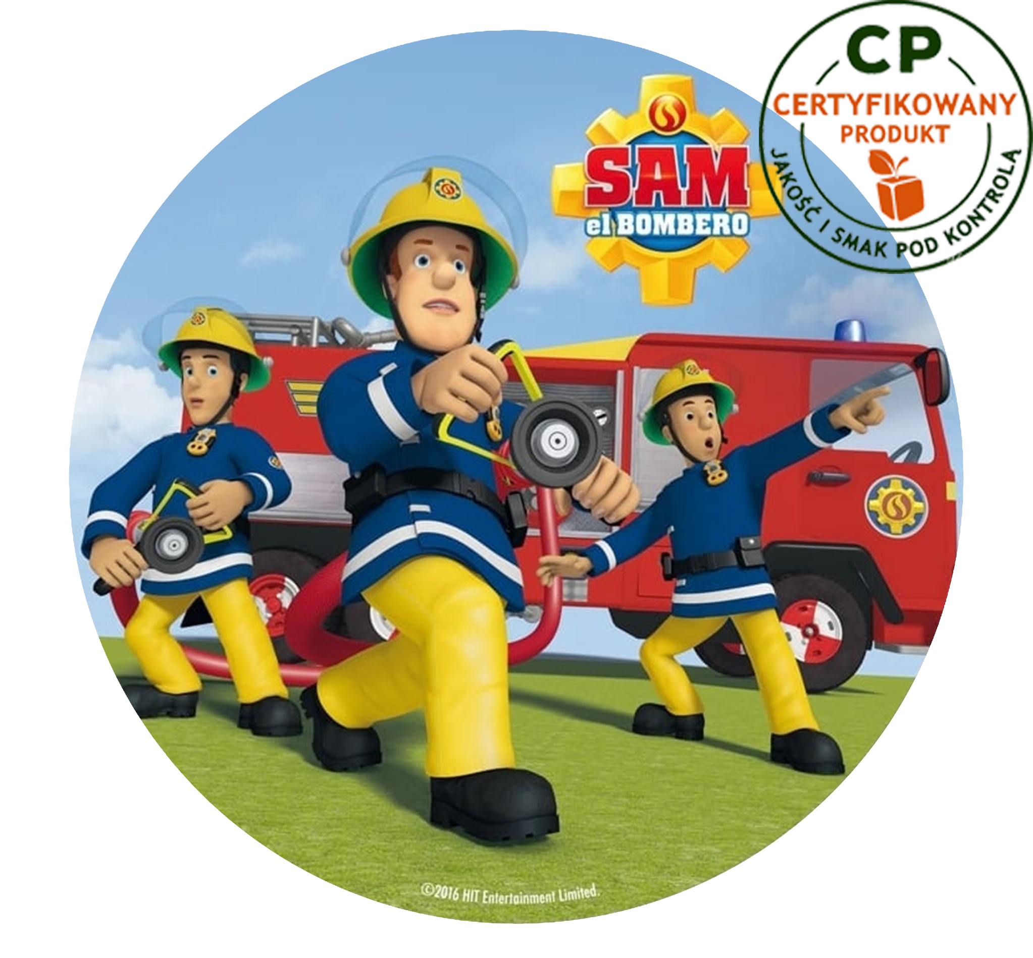 Opłatek na tort Strażak Sam