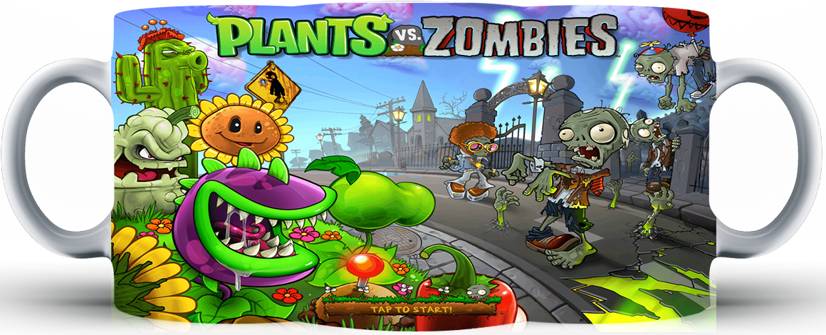 Kubek ceramiczny Plants vs Zombie