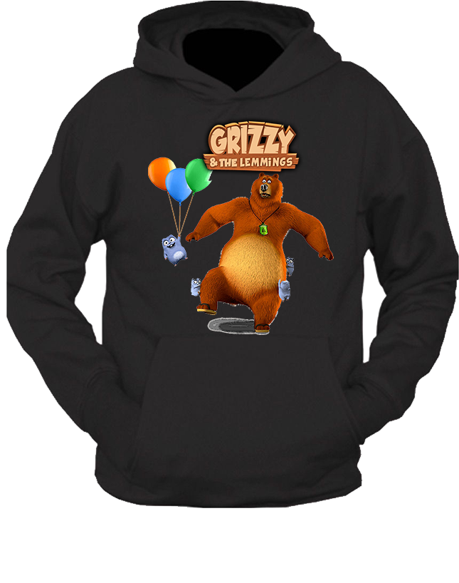 Bluza z kapturem Grizzy i Lemingi