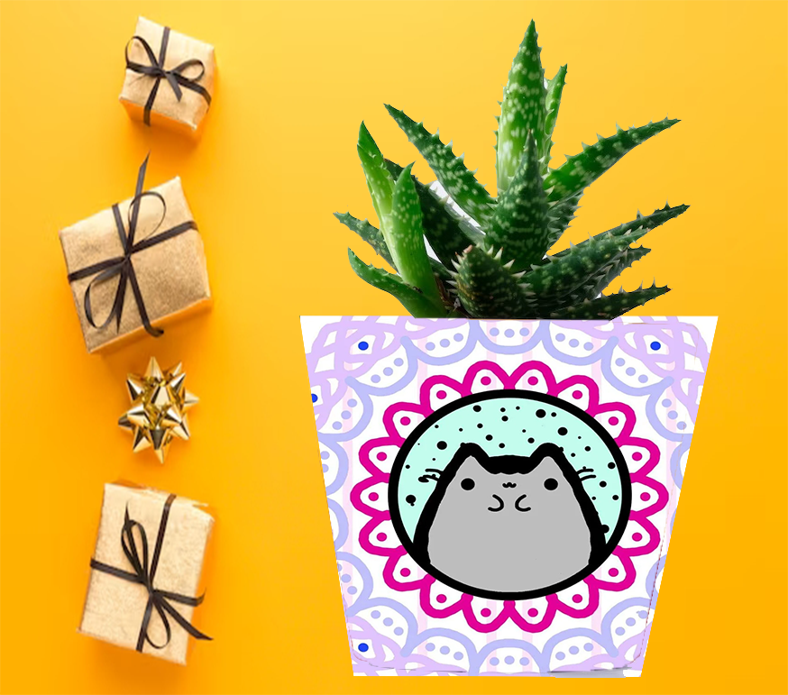 Doniczka do kwiatów/roślin - Pusheen - Kotek