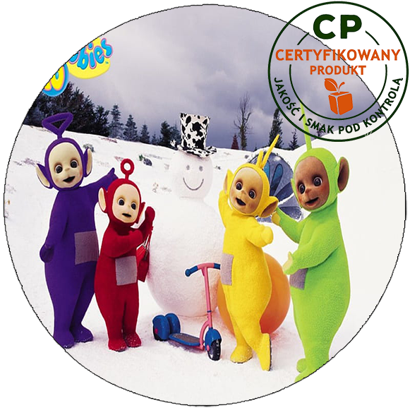 Opłatek na tort - Teletubisie