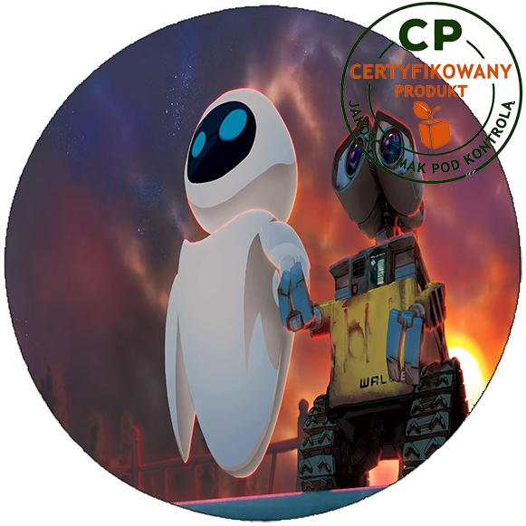 Opłatek na tort Wall-e
