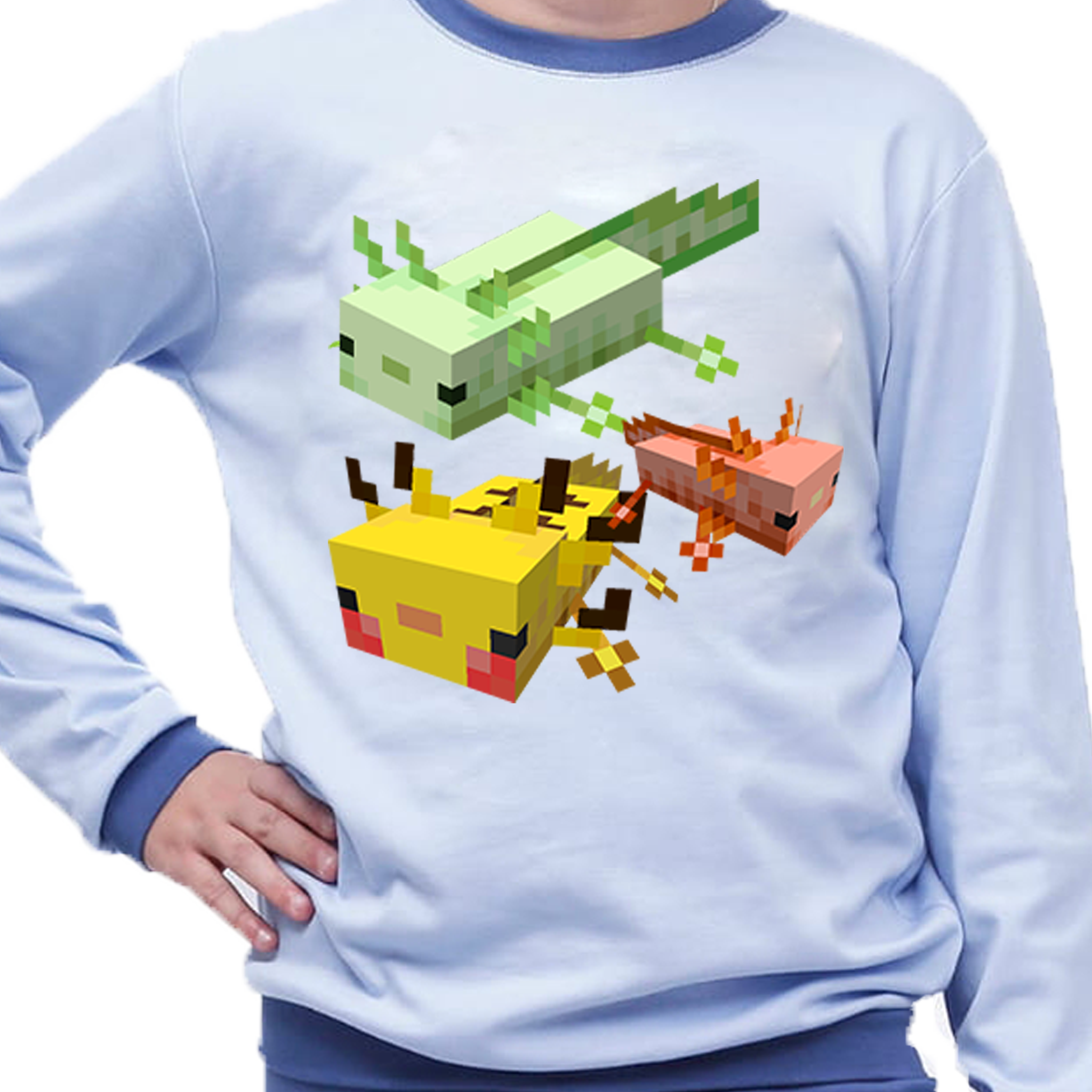 Piżama dziecięca Axolotl - Minecraft