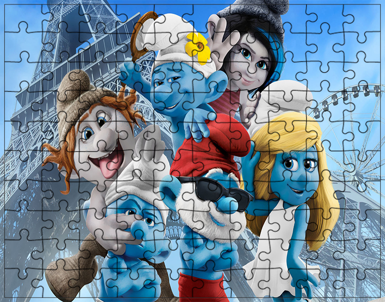 Puzzle Smerfy