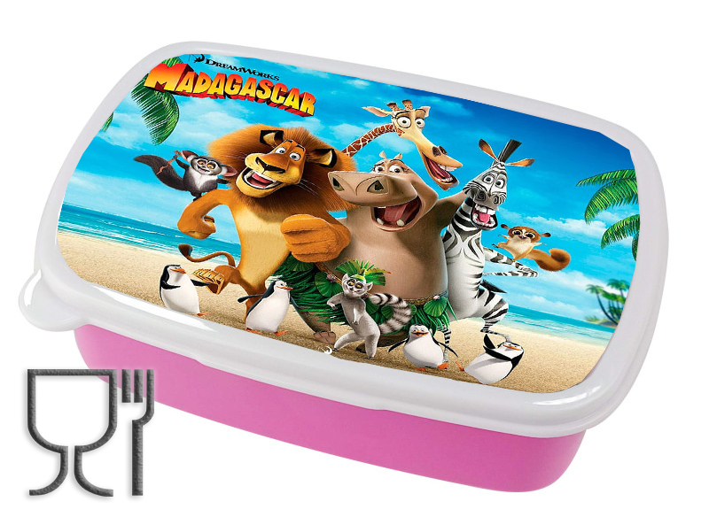 Pojemnik śniadaniowy - Lunchbox - Pingwiny z Madagaskaru