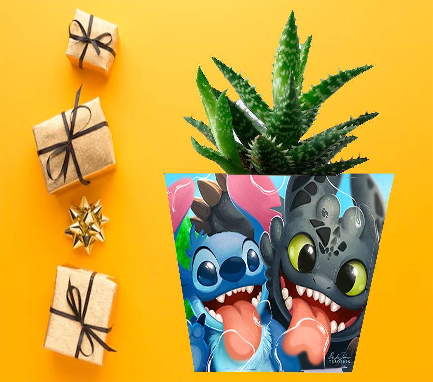 Doniczka do kwiatów/roślin - Lilo i Stich