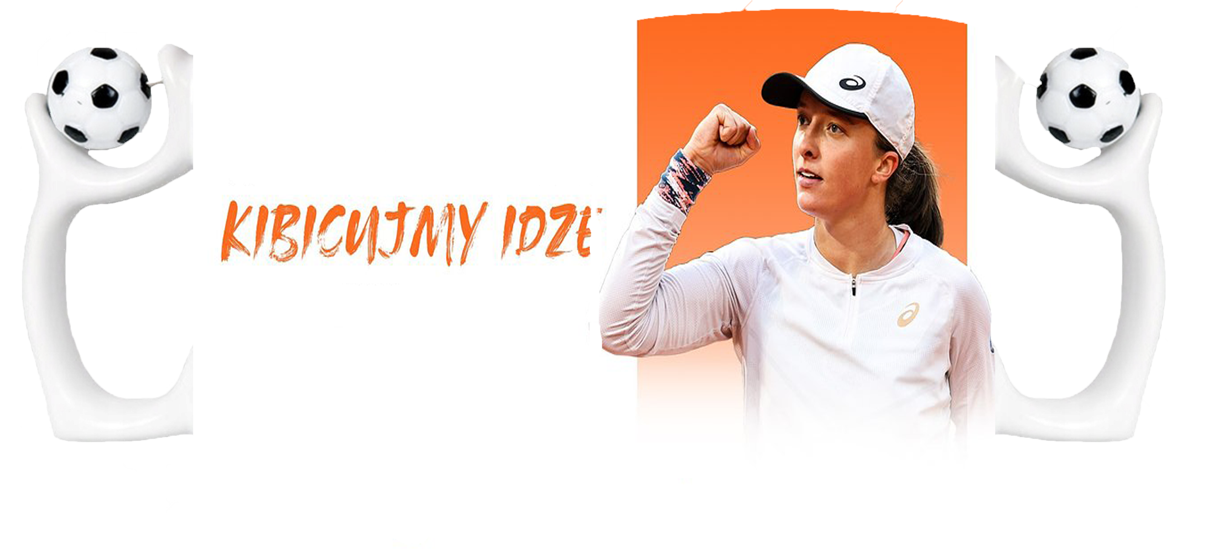 Kubek z uchwytem dla Fana Iga Świątek