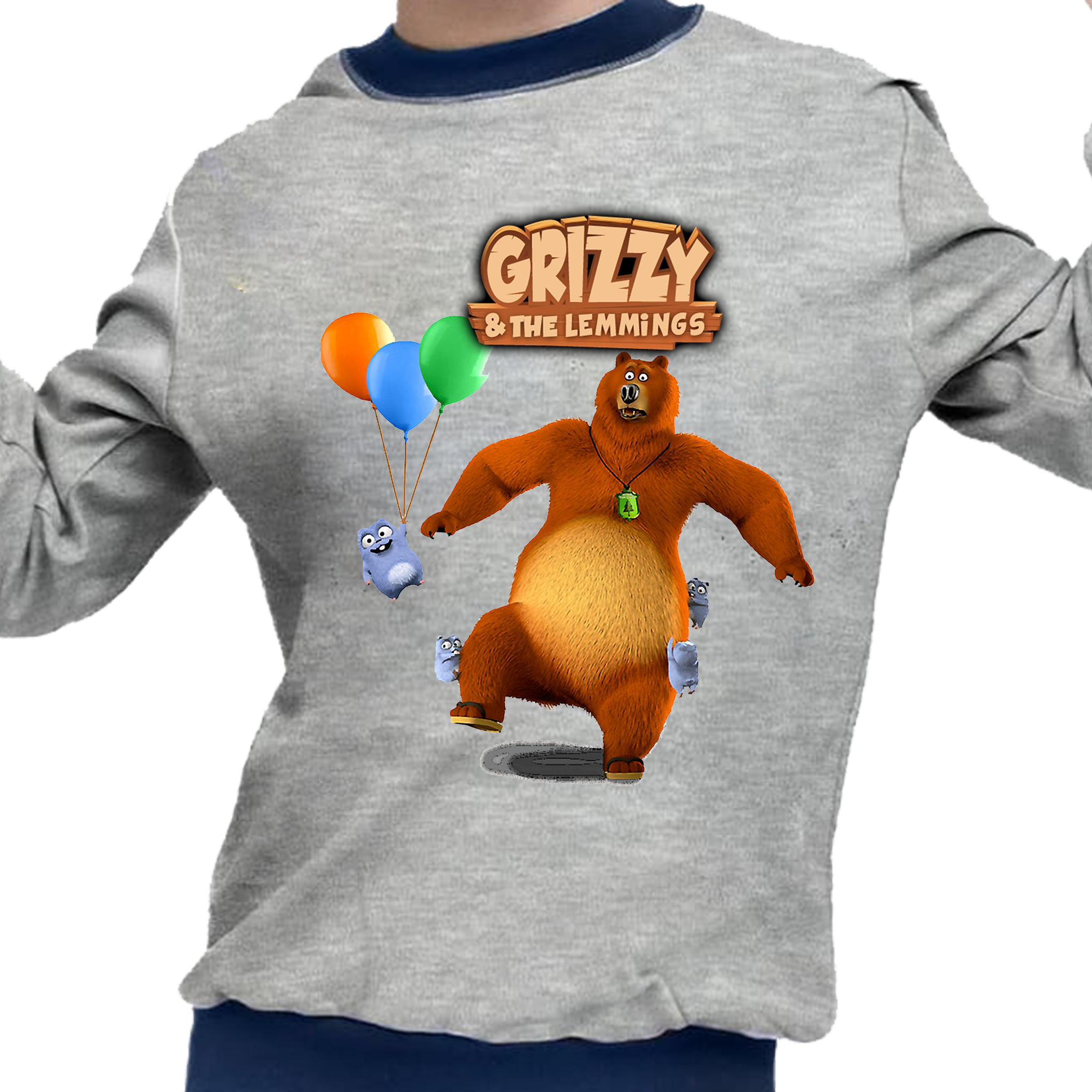 Piżama dziecięca Grizzy i Lemingi