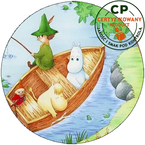 Opłatek waflowy na tort - Muminki