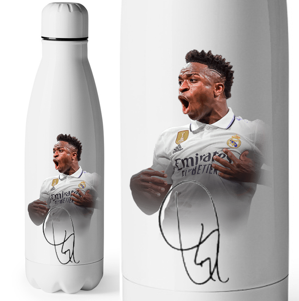 Termos - Butelka Termiczna - Vinicius Júnior z autografem - dla fana