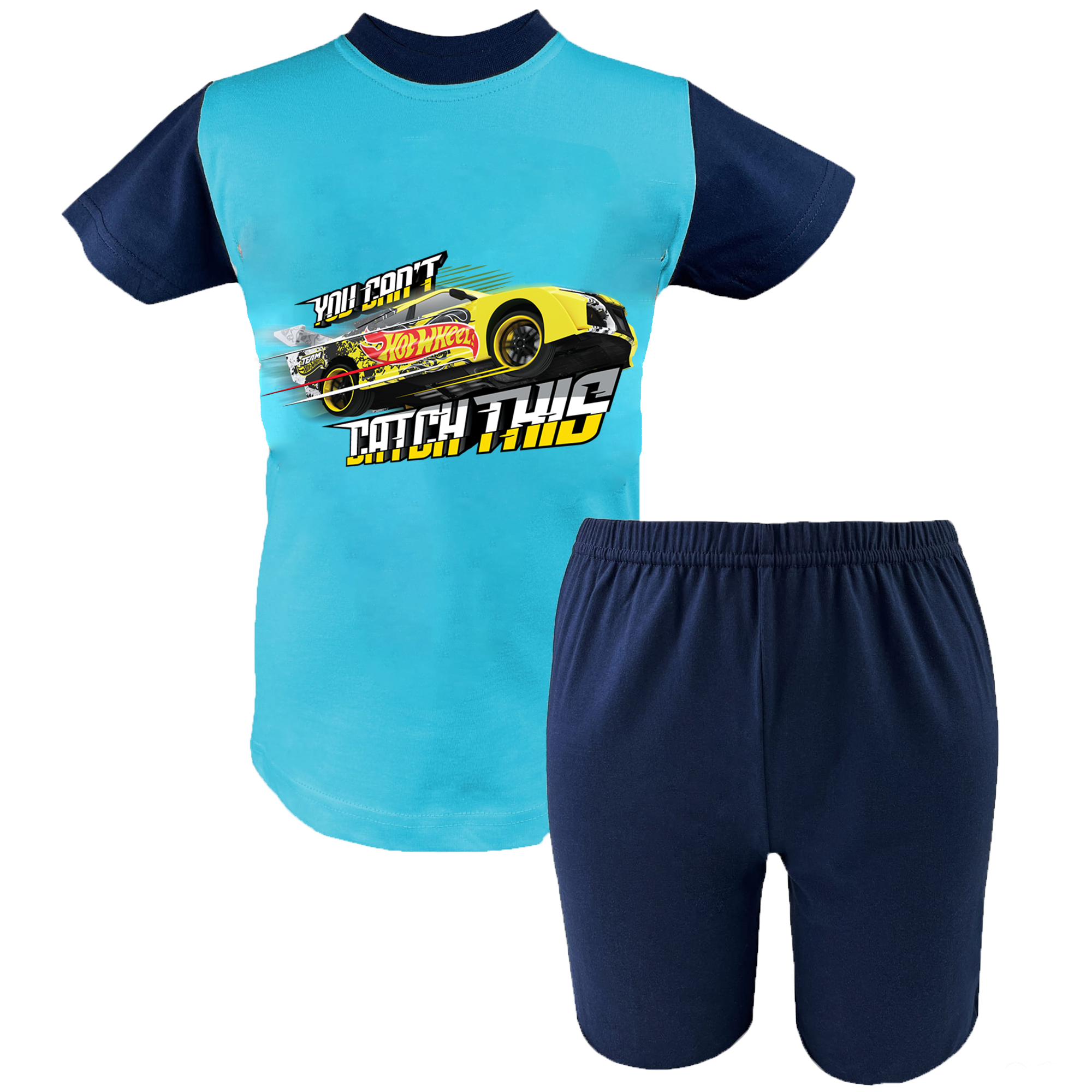 Krótka Piżama dziecięca Hot Wheels