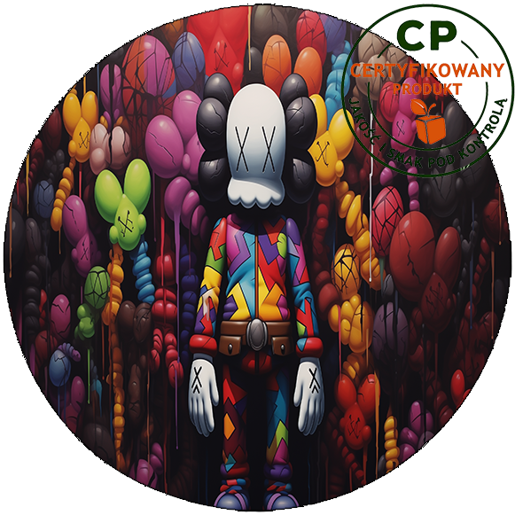 Opłatek na tort KAWS