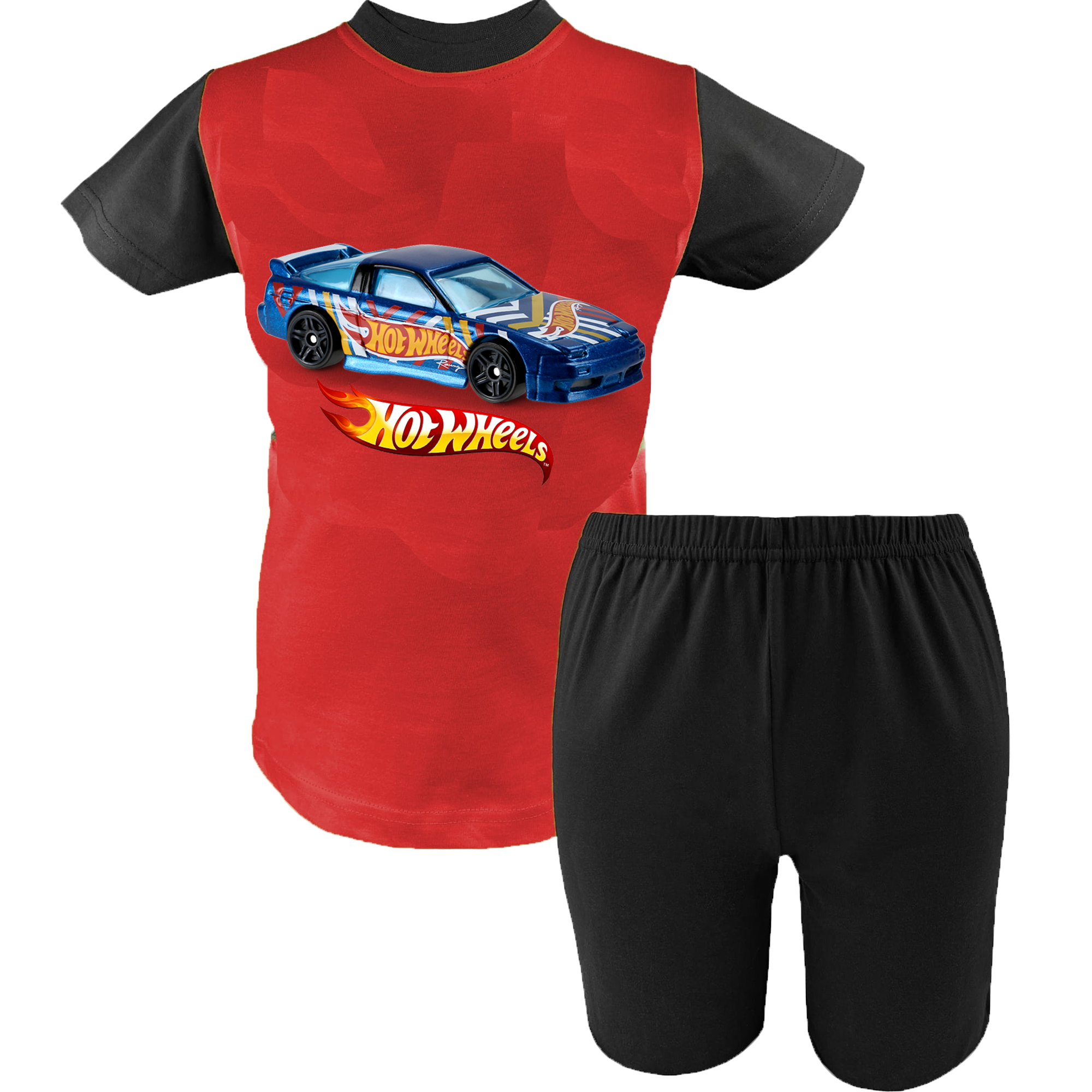 Krótka Piżama dziecięca Hot Wheels