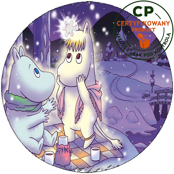 Opłatek waflowy na tort - Muminki