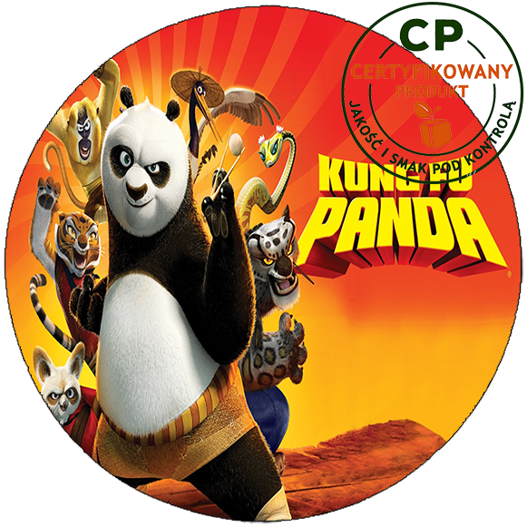 Opłatek na tort Kung fu Panda