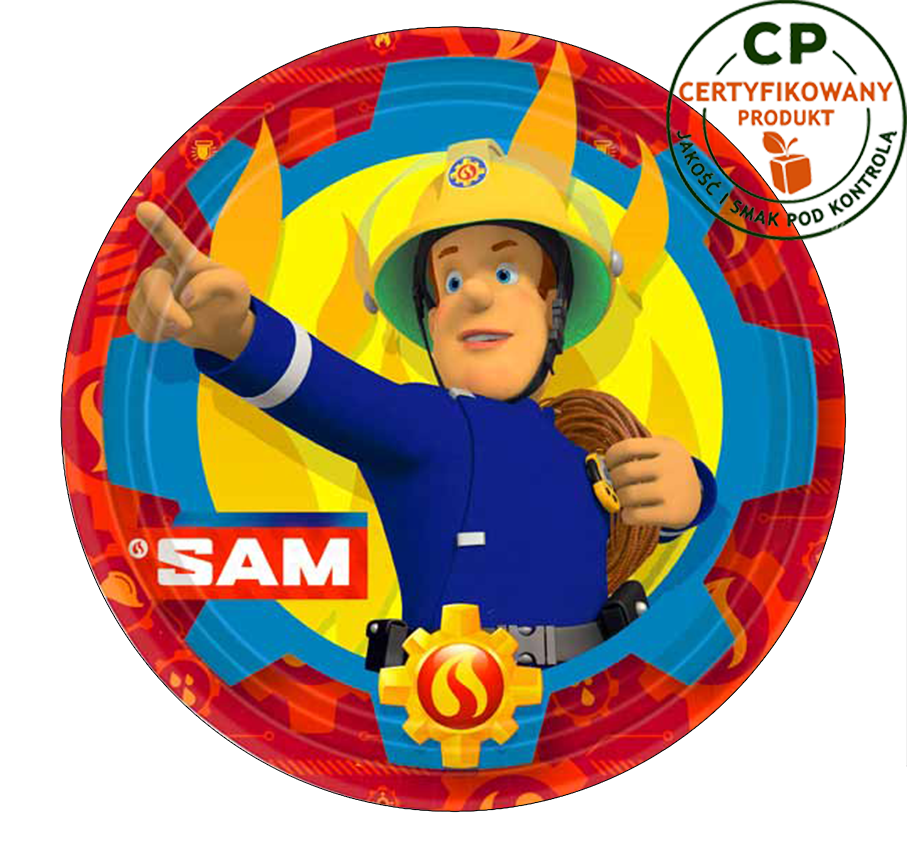 Opłatek na tort Strażak Sam