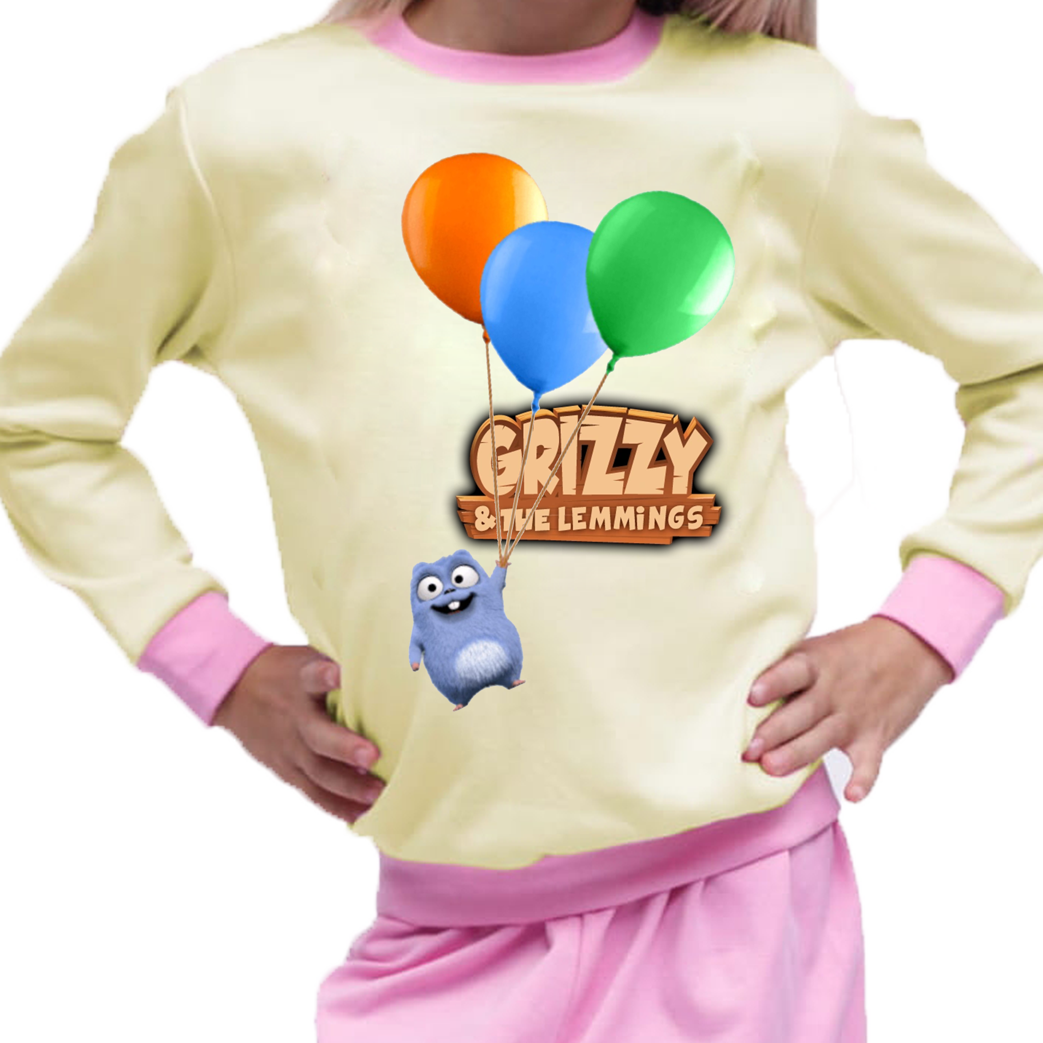 Piżama dziecięca Grizzy i Lemingi