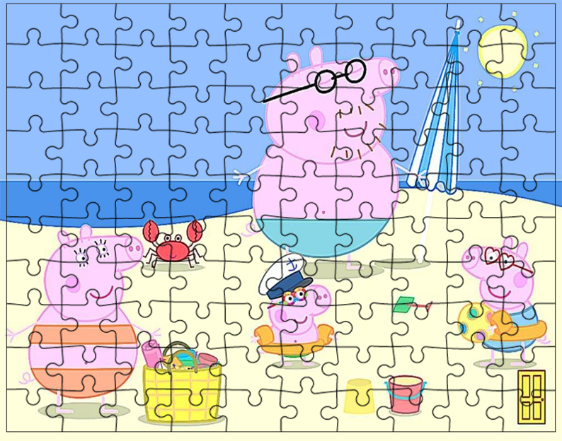 Puzzle Świnka Peppa