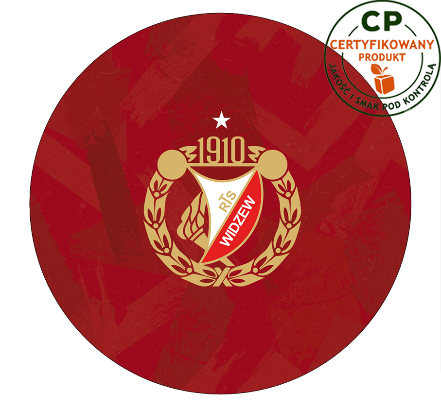 Opłatek na tort Widzew Łódź