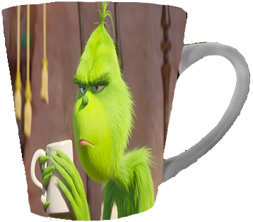 Kubek latte Grinch