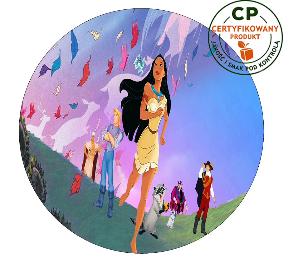 Opłatek na tort Pocahontas