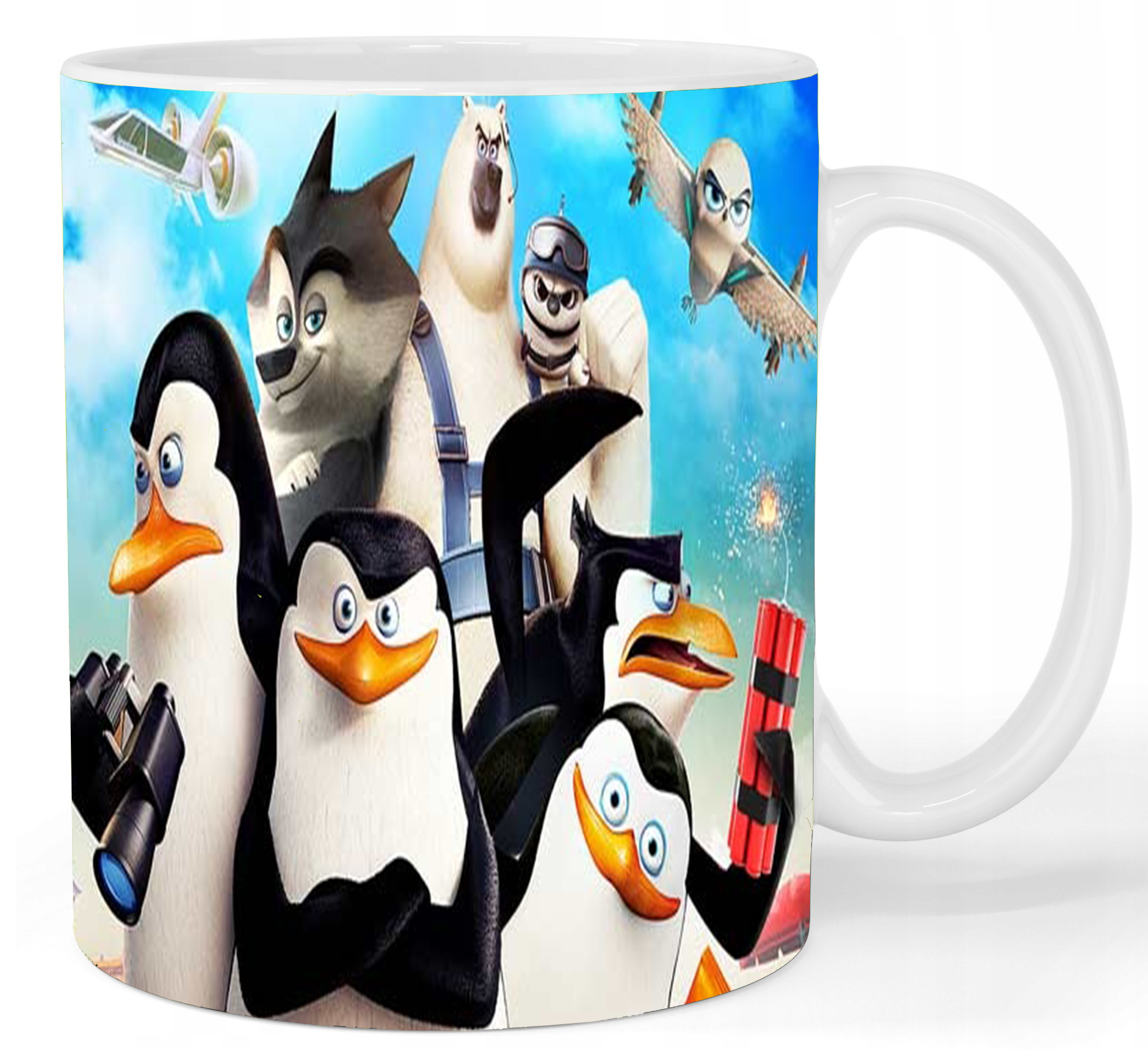 Kubek ceramiczny Pingwiny z Madagaskaru