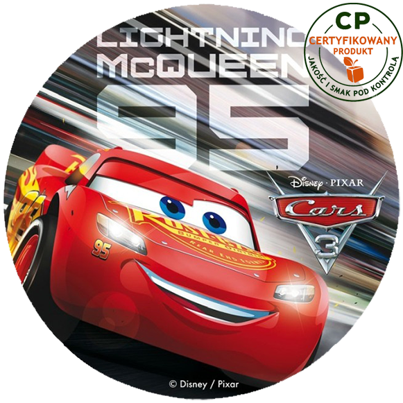 Opłatek na tort Cars