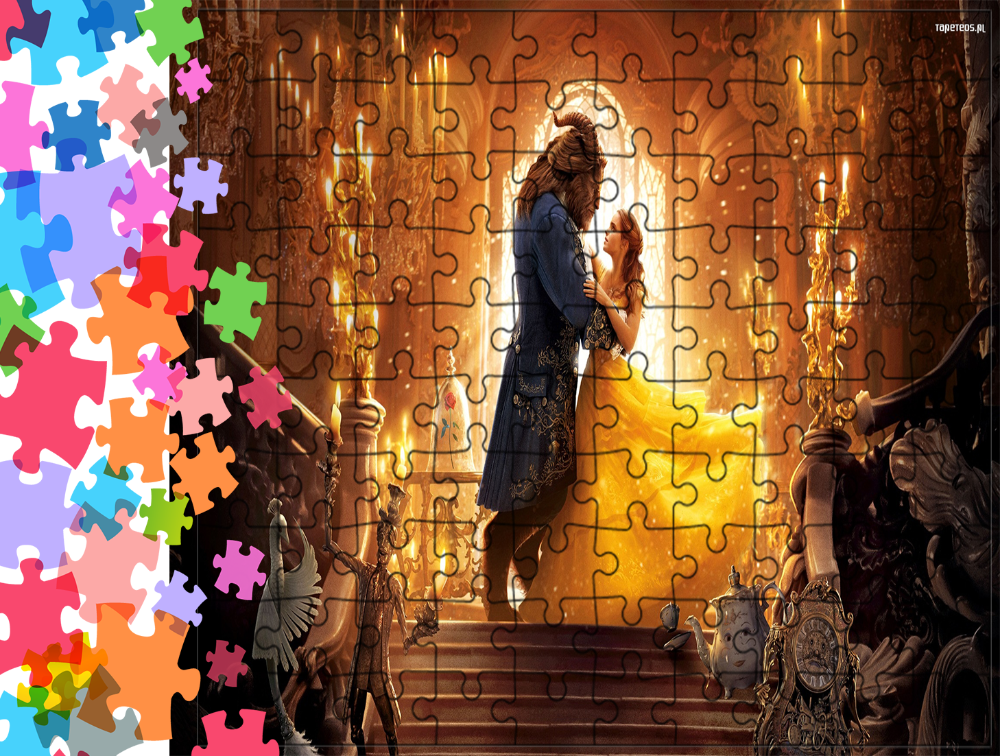 Puzzle tradycyjne - Piękna i Bestia