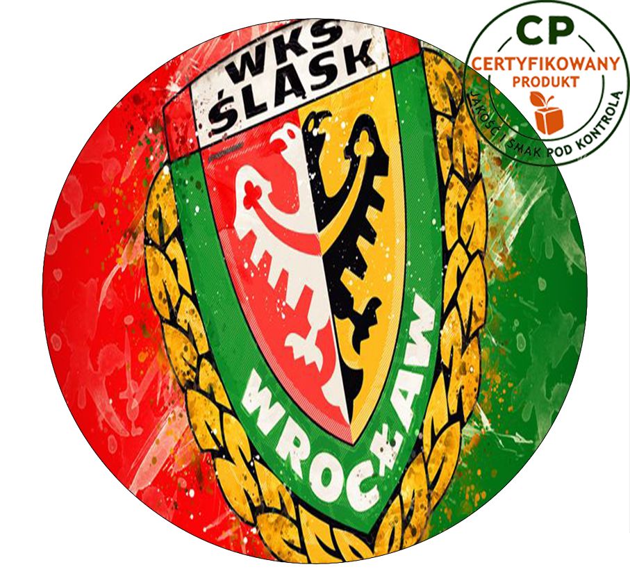 Opłatek na tort WKS Śląsk Wrocław