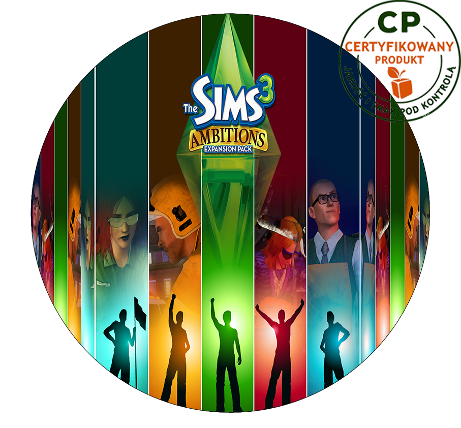 Opłatek na tort Sims