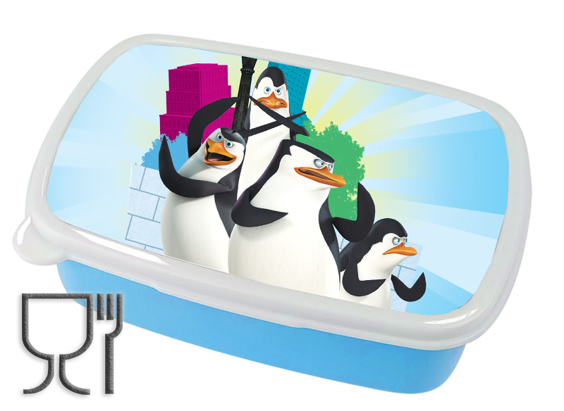 Pojemnik śniadaniowy - Lunchbox - Pingwiny z Madagaskaru