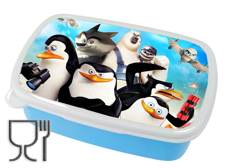 Pojemnik śniadaniowy - Lunchbox - Pingwiny z Madagaskaru