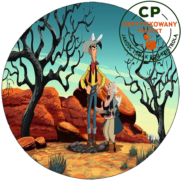 Opłatek na tort Lucky Luke