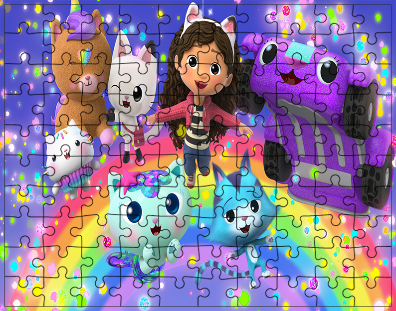 Puzzle Koci Domek Gabi