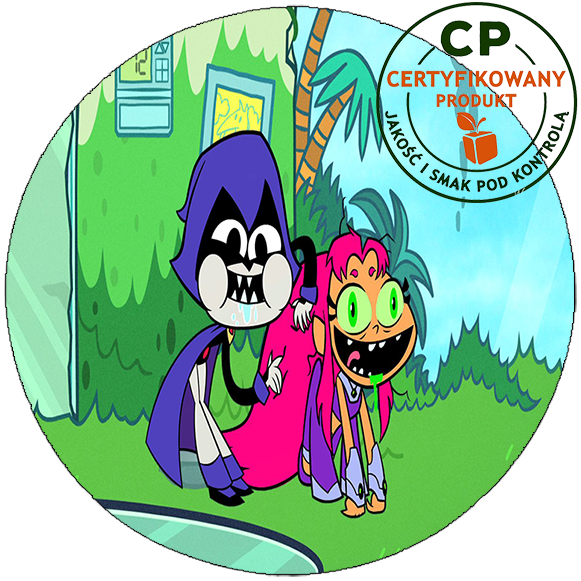 Opłatek na tort Młodzi Tytani