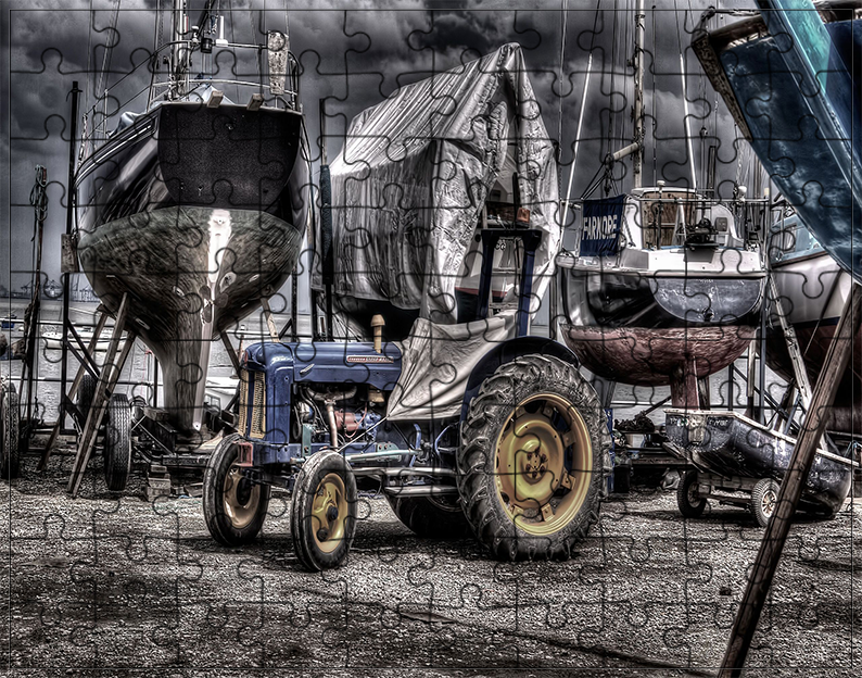 Puzzle Traktor Ciągnik