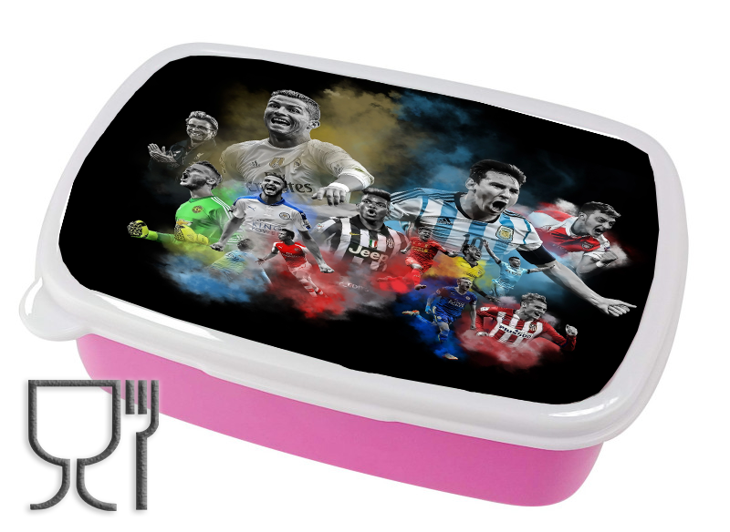 Pojemnik śniadaniowy Ronaldo i Messi dla Fana