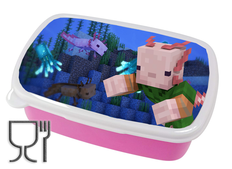 Pojemnik śniadaniowy Axolotl - Minecraft