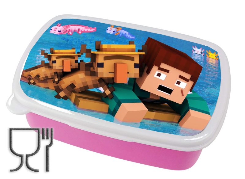 Pojemnik śniadaniowy Axolotl - Minecraft