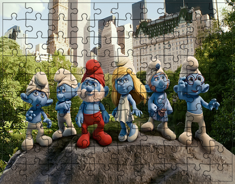 Puzzle Smerfy