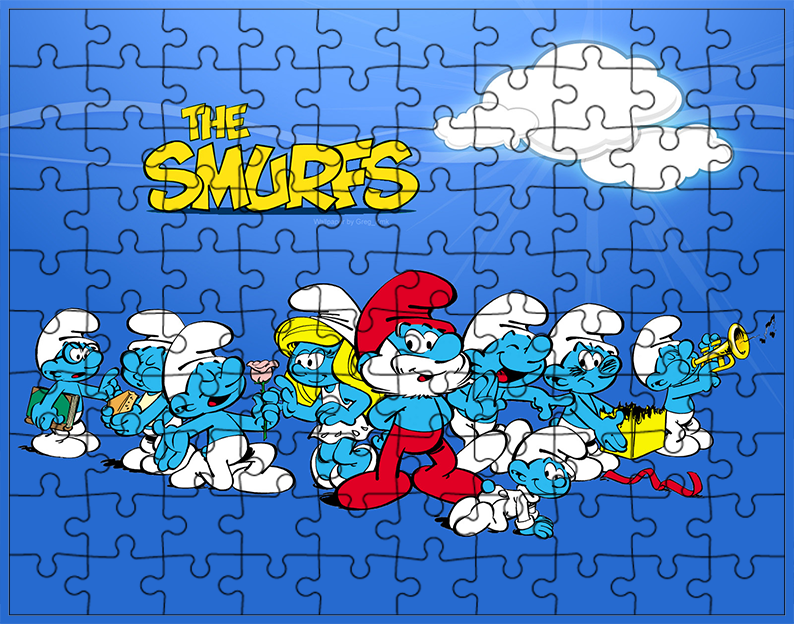 Puzzle Smerfy