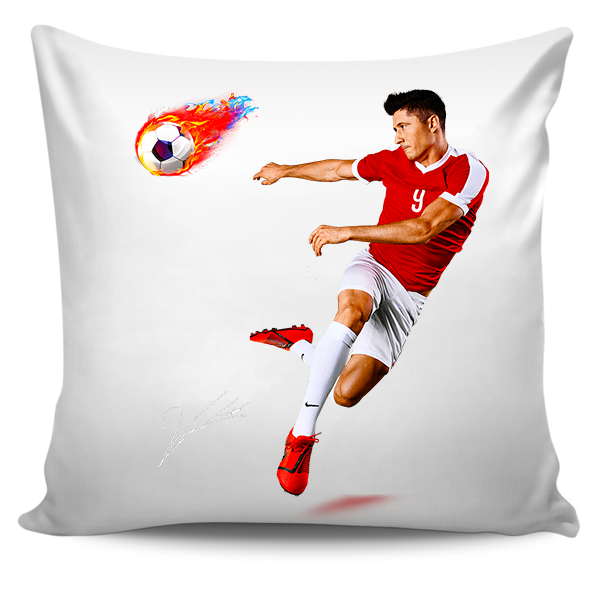 Poduszka Lewandowski z autografem