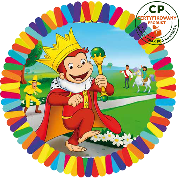 Opłatek na tort Ciekawski George