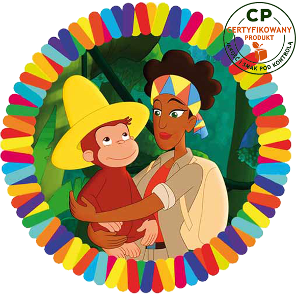 Opłatek na tort Ciekawski George