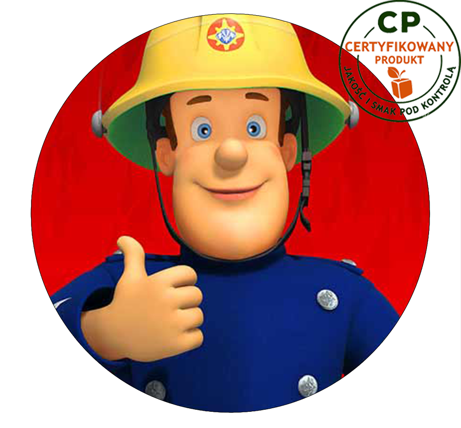 Opłatek na tort Strażak Sam