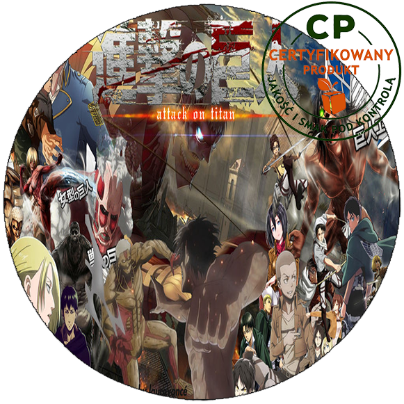 Opłatek na tort Atak Tytanów - Attack of Titans