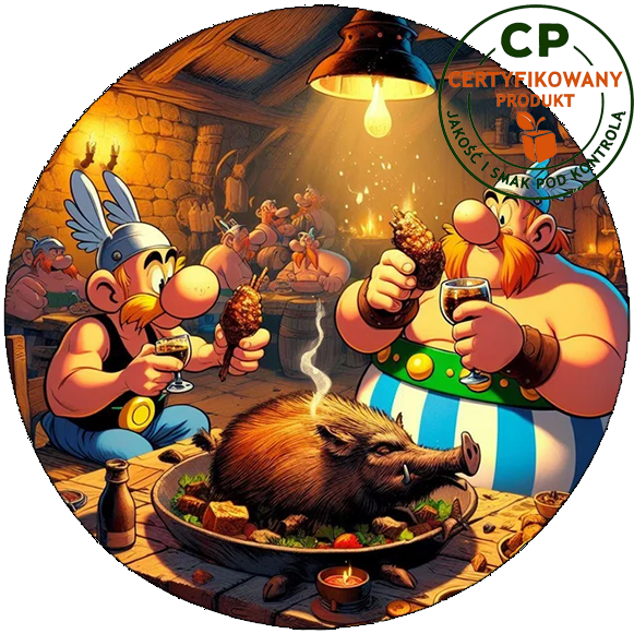 Opłatek waflowy na tort - ASTERIX & OBELIX